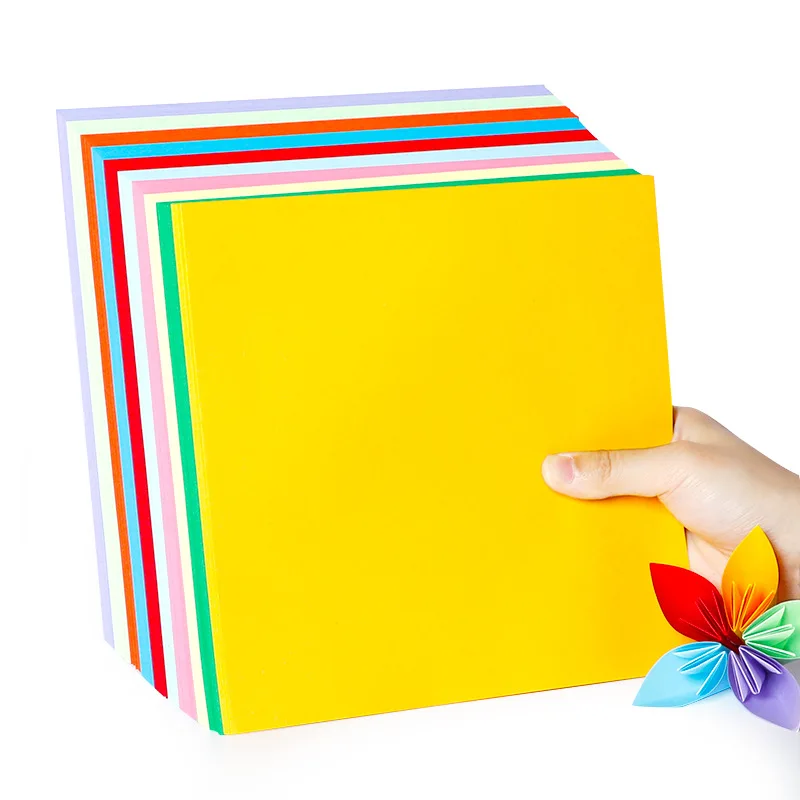 Art Craft Easy With Paper - 100 แผ่นกระดาษ Origami 150x150 มม.สองด้านสี Origami