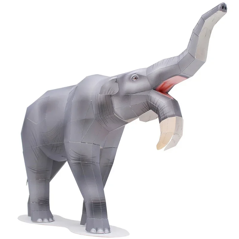 Art Craft Elephant - โมเดลกระดาษพับรูปสัตว์ไดโนเสาร์เดอไนโอเธียม งานศิลปะโอริกามิ 3 มิติ ของเล่นงานฝีมือ DIY