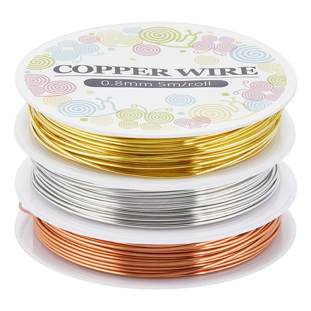 Art Craft Wire - 12.8M ทองแดงเครื่องประดับลวด 0.8 มม.20 Gauge Gold