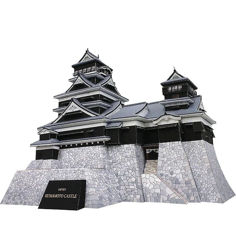 Art Craft Japan - ญี่ปุ่น Kumamoto ปราสาท Mini 3D กระดาษ