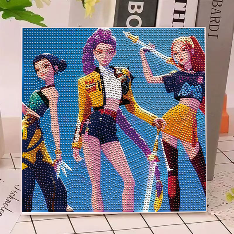 Art Craft Diy - ชุดภาพวาดเพชร 5 มิติ ลายอนิเมะฮันเตอร์ส กลิม ไมล่า