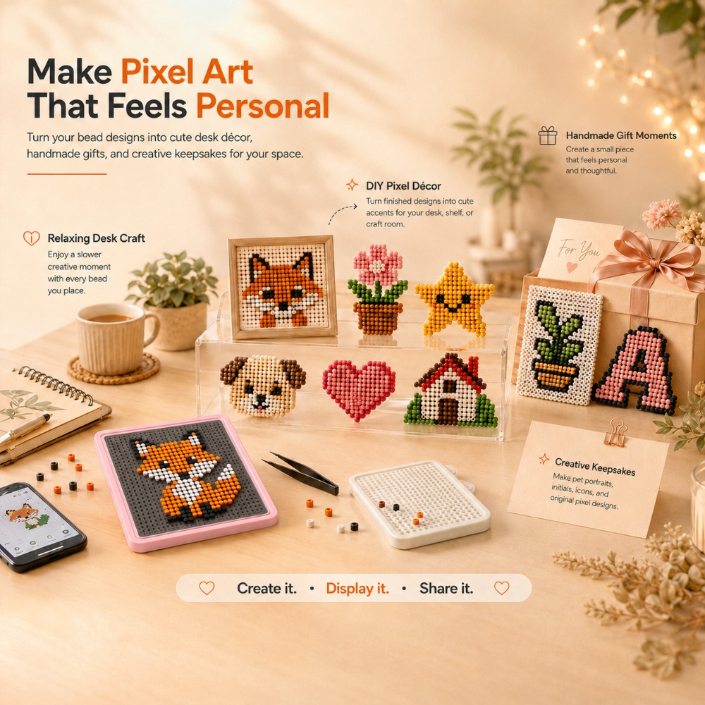 Art Craft Diy - แผงไฟ LED Smart Fuse Bead Pegboard