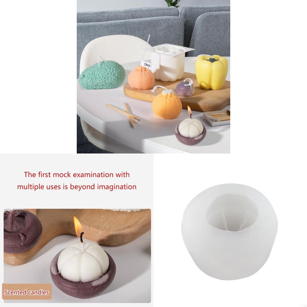 Art And Craft Vegetable - F19B ซิลิโคนแม่พิมพ์เทียนสำหรับตกแต่งบ้าน,จำลองผักผลไม้เทียนทำ DIY เทียนอโรมาศิลปะหัตถกรรม