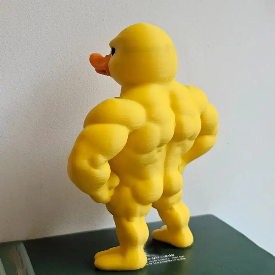 Art Craft Duck - 3/1 ชิ้น รูปปั้นเป็ดกล้า/เป็ดโกรธ - ของตกแต่งโต๊ะทำงาน 3