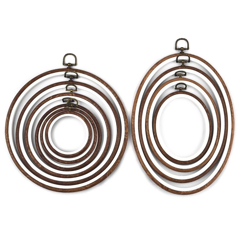 รอบรูปไข่สีไม้เย็บปักถักร้อยสะ - Embroidery Hoop Kit บทวิจารณ์และราคา