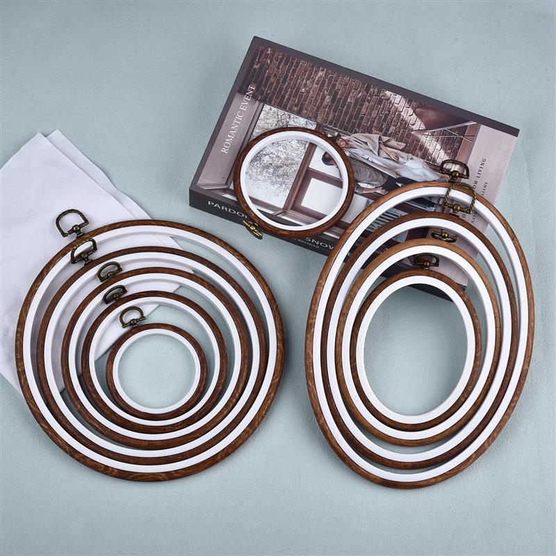 รอบรูปไข่สีไม้เย็บปักถักร้อยสะ - Embroidery Hoop Kit บทวิจารณ์และราคา