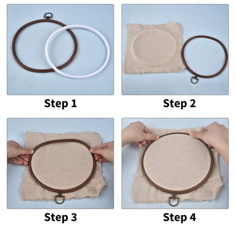 รอบรูปไข่สีไม้เย็บปักถักร้อยสะ - Embroidery Hoop Kit บทวิจารณ์และราคา