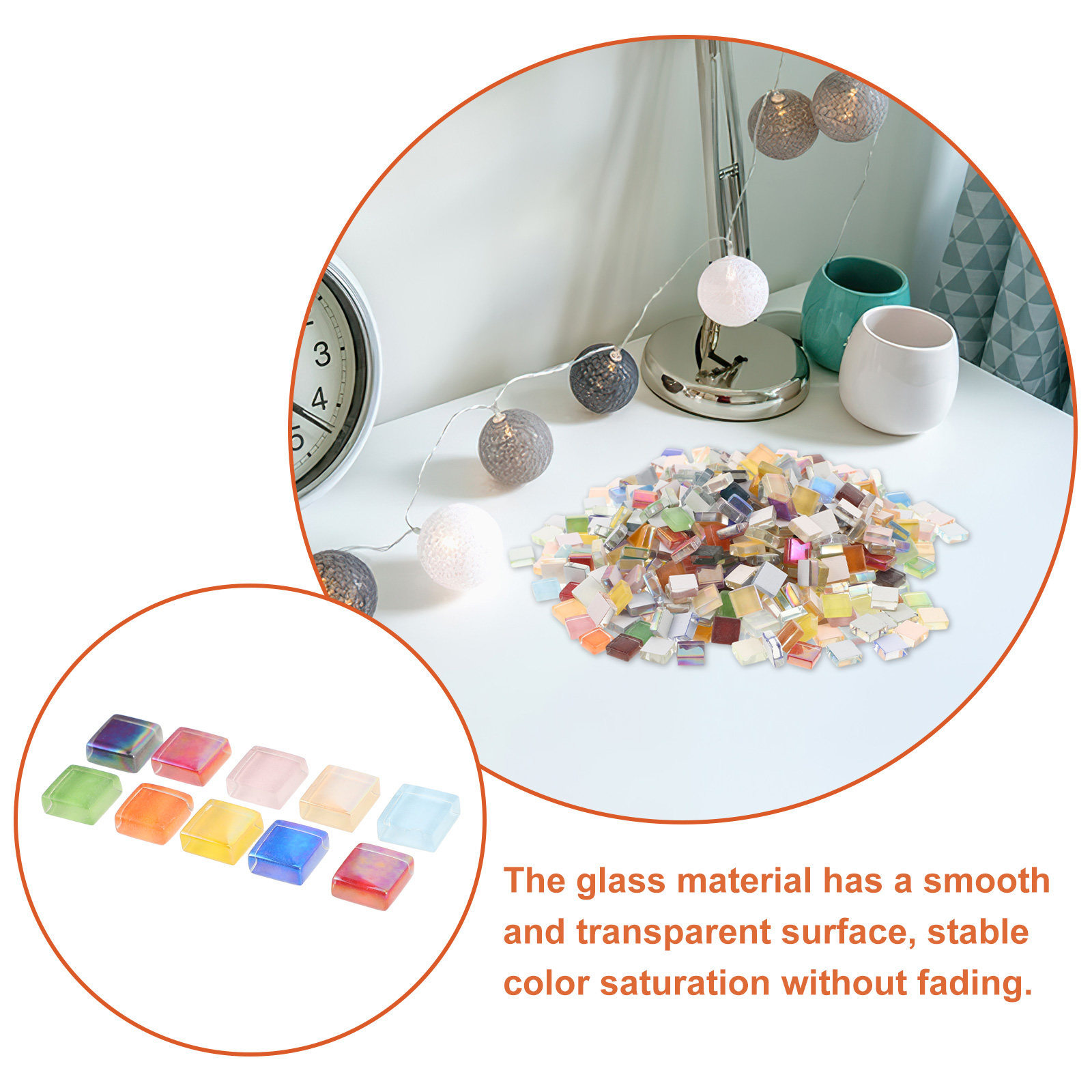 ชุดวัสดุกระเบื้องโมเสกแก้ว 450 - Art Craft Picture บทวิจารณ์และราคา