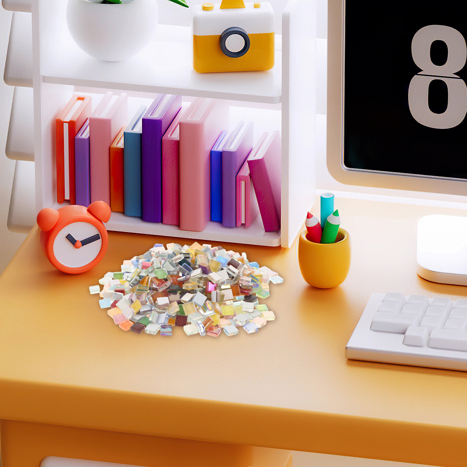 ชุดวัสดุกระเบื้องโมเสกแก้ว 450 - Art Craft Picture บทวิจารณ์และราคา