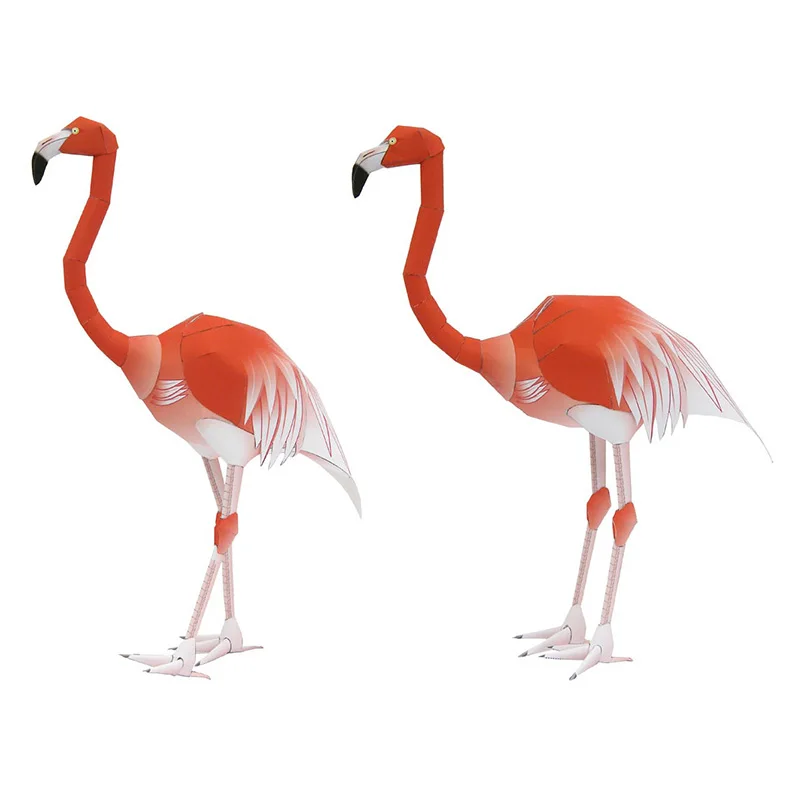 Caribbean Flamingo พับสามนก Or - Art Craft Cardboard บทวิจารณ์และราคา