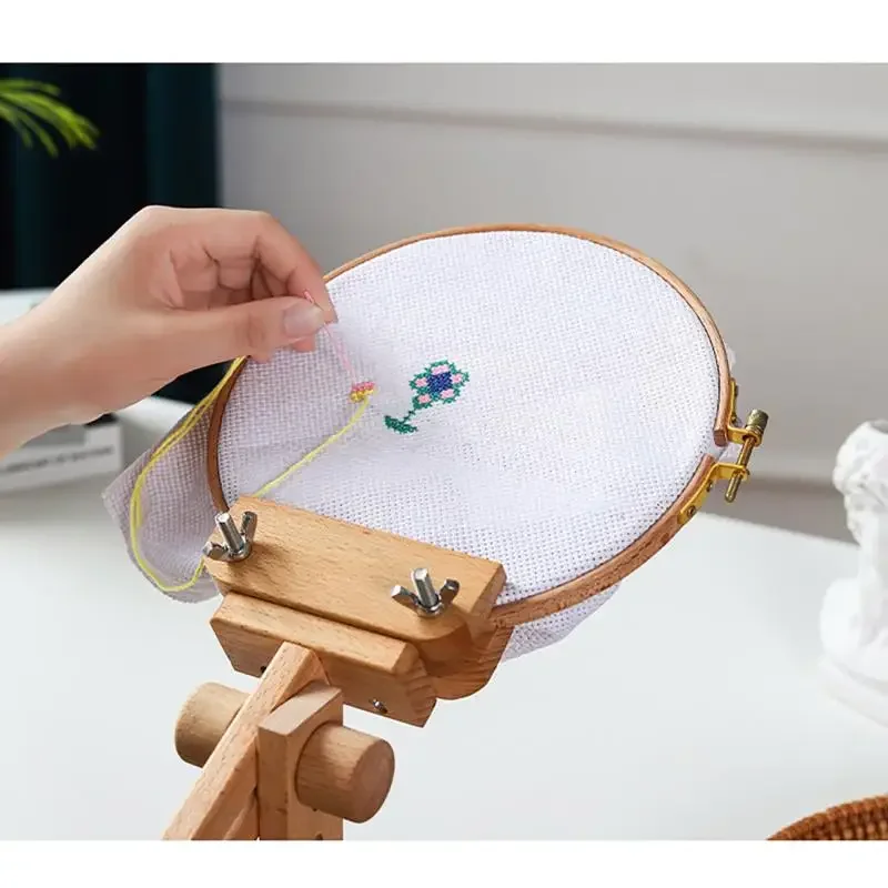 360 °   วงแหวนปักผ้าไม้แบบปรับ - Embroidery Hoop Kit บทวิจารณ์และราคา