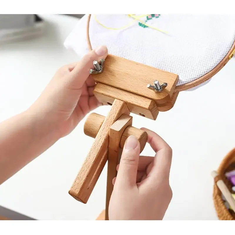 360 °   วงแหวนปักผ้าไม้แบบปรับ - Embroidery Hoop Kit บทวิจารณ์และราคา