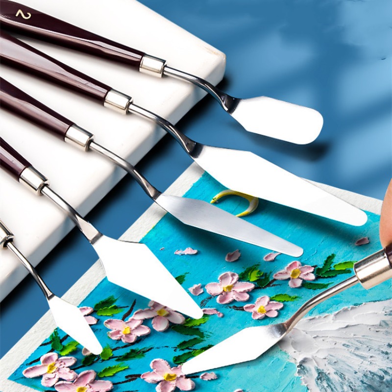 ภาพวาดสีน้ํามัน Scraper Palett - Painting Knife Palette บทวิจารณ์และราคา