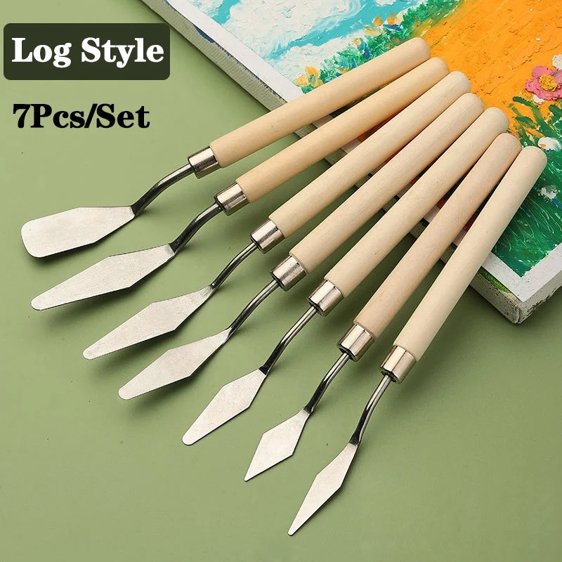 5/7 ชิ้นชุดภาพวาดสีน้ํามัน Scr - Painting Knife Palette บทวิจารณ์และราคา