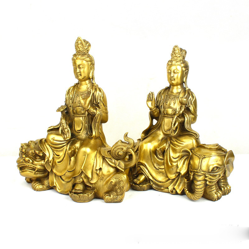 พระพุทธรูปมัญชุศรีสมันตภัทรพร้ - Art Craft Elephant บทวิจารณ์และราคา