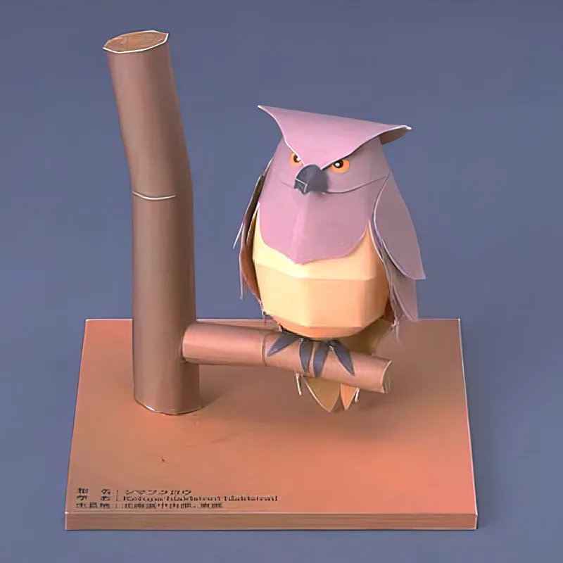 Blakiston ปลานกฮูก Origami Art - Art Craft Cardboard บทวิจารณ์และราคา