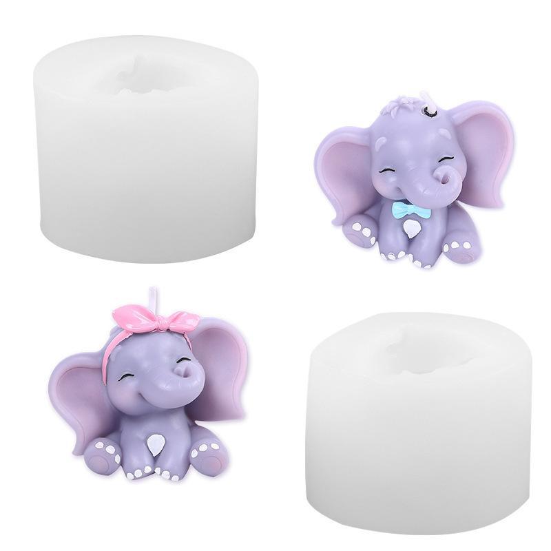 แม่พิมพ์เทียนซิลิโคนรูปช้าง 3  - Art Craft Elephant บทวิจารณ์และราคา