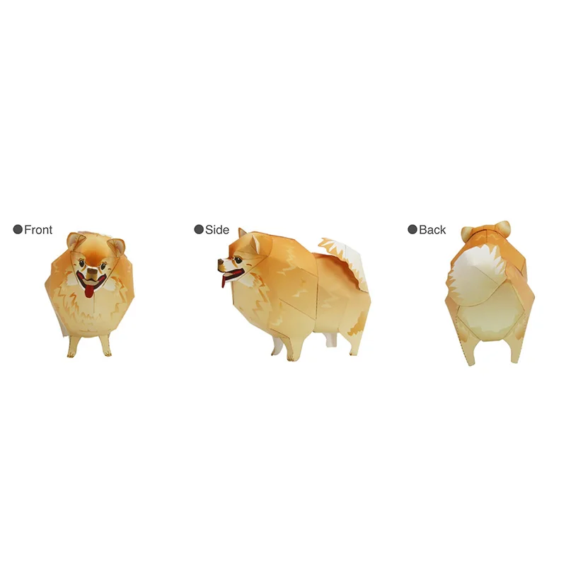 สุนัข Pomeranian พับ Origami A - Art Craft Cardboard บทวิจารณ์และราคา