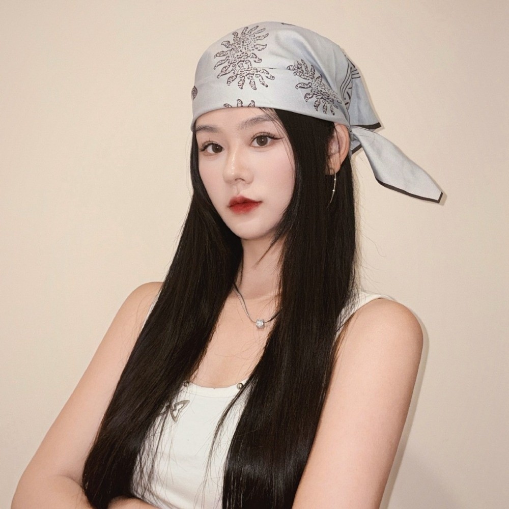 ผ้าพันคอทรงสี่เหลี่ยมลายดอกไม้ - Art And Craft Hair บทวิจารณ์และราคา