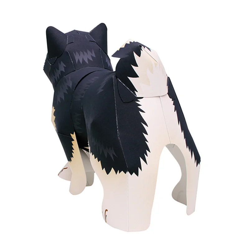 สีดํา Shiba Inu สุนัข Handmade - Art Craft Cardboard บทวิจารณ์และราคา