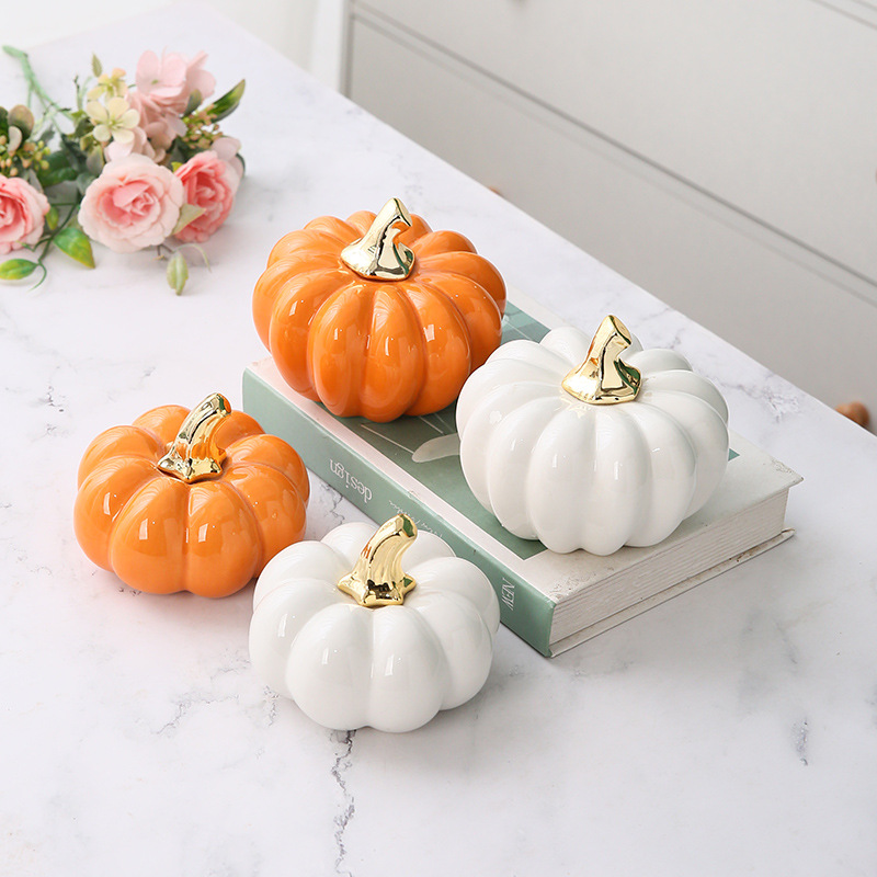 ของตกแต่งฮาโลวีนรูปฟักทองเซราม - Art And Craft Vegetable บทวิจารณ์และราคา