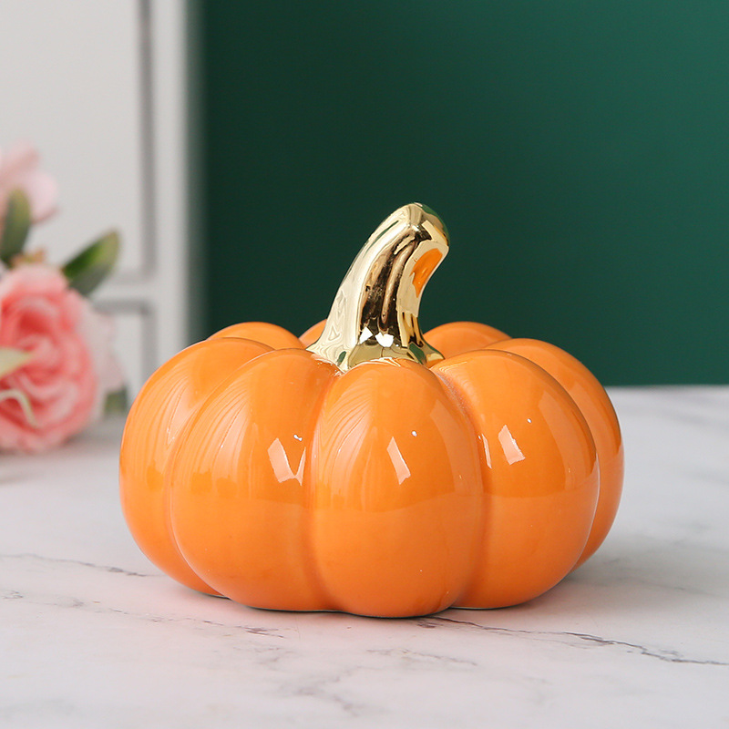 ของตกแต่งฮาโลวีนรูปฟักทองเซราม - Art And Craft Vegetable บทวิจารณ์และราคา