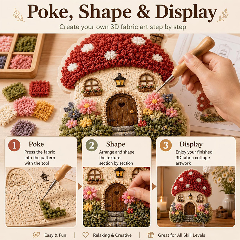 ชุดงานฝีมือ DIY บ้านเห็ด 3 มิต - Art Craft Diy บทวิจารณ์และราคา