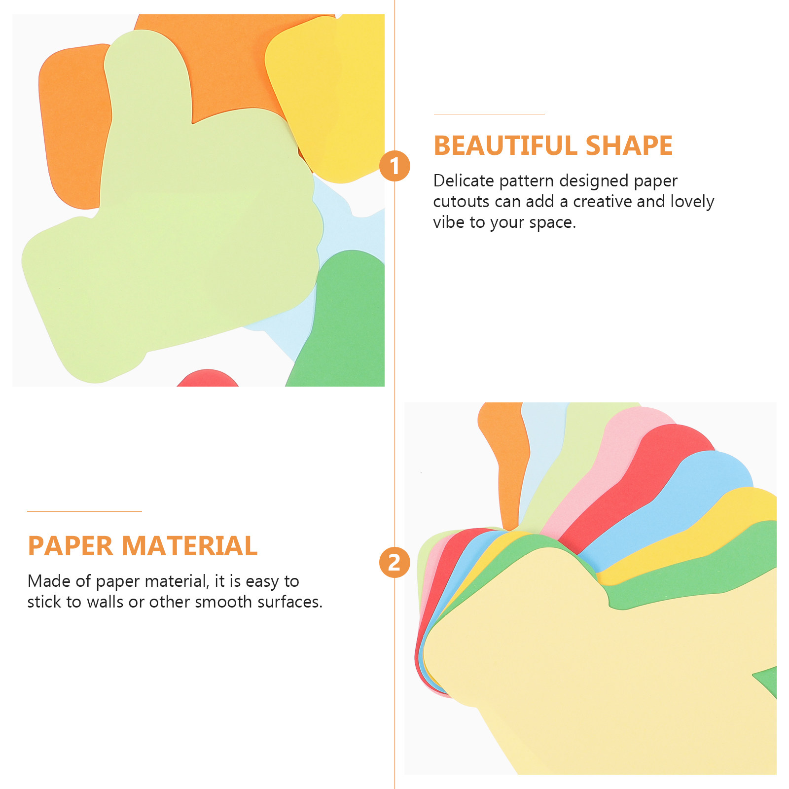 ชุดกระดาษตัดรูปทรงมือ 54 ชิ้น  - Art Craft Diy บทวิจารณ์และราคา