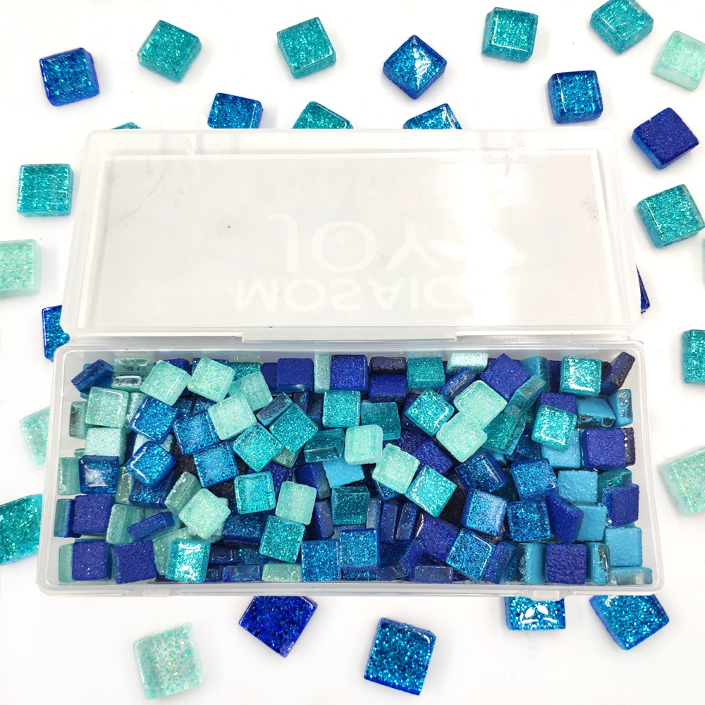 แก้วโมเสคแวววาว100กรัมหินโมเสก - Art Craft Picture บทวิจารณ์และราคา