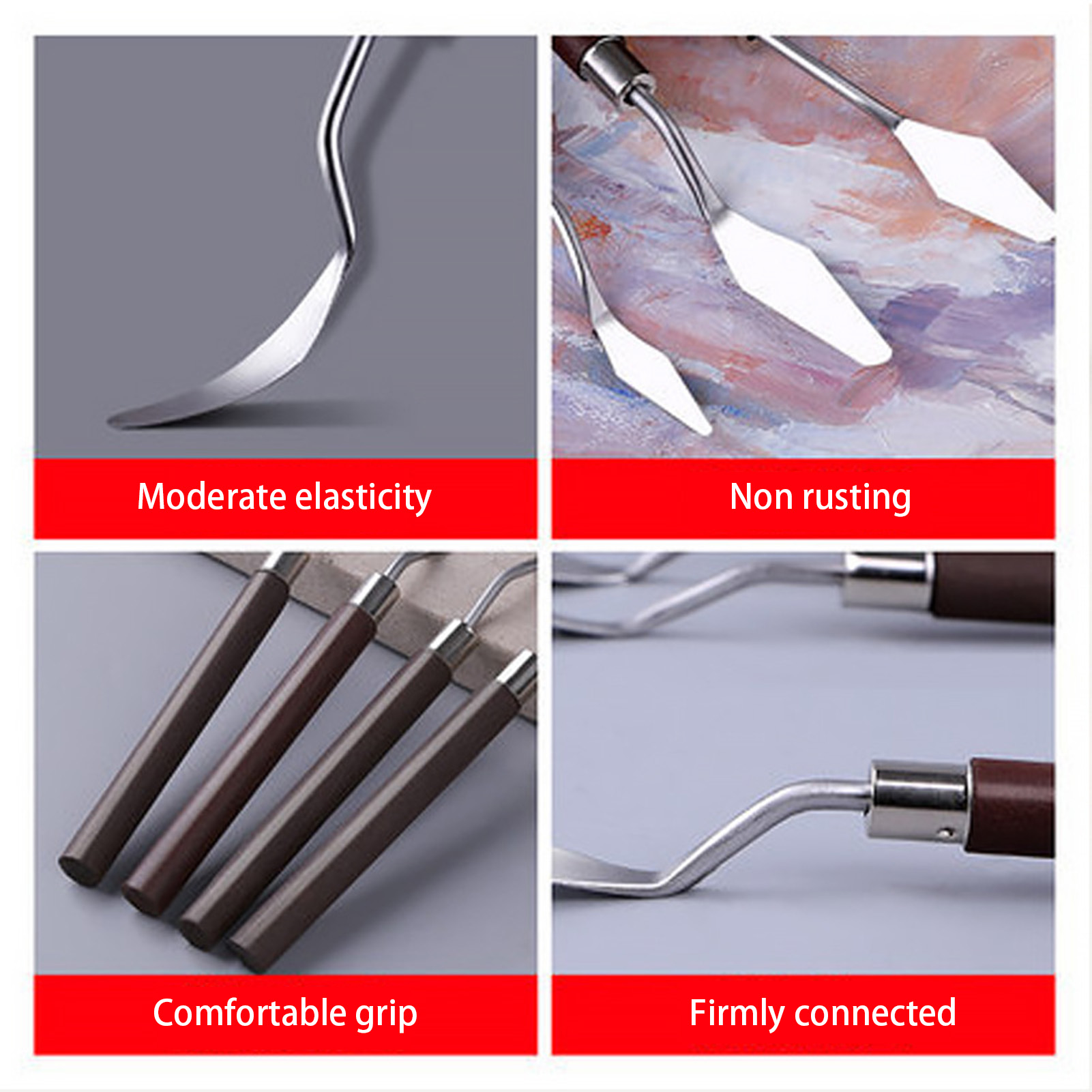 5pcs ภาพวาดสีน้ํามัน Scraper S - Painting Knife Palette บทวิจารณ์และราคา