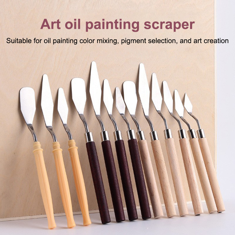 ★ ▲ ชุดมีดวาดภาพสีน้ำมันสแตนเล - Painting Knife Palette บทวิจารณ์และราคา
