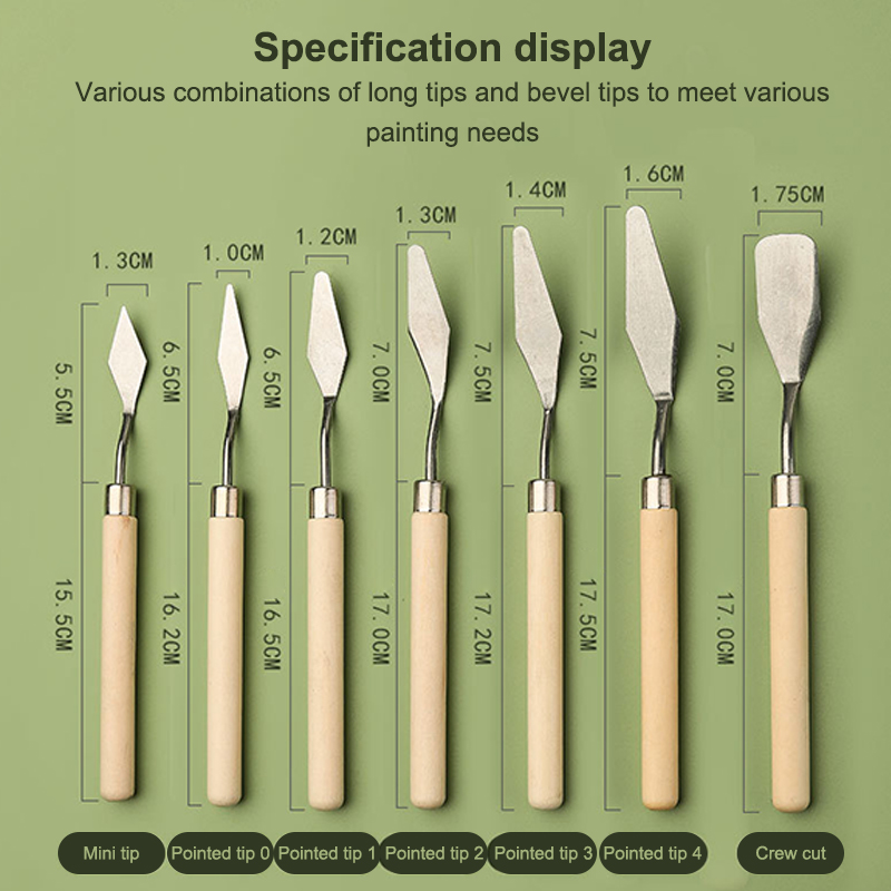 ★ ▲ ชุดมีดวาดภาพสีน้ำมันสแตนเล - Painting Knife Palette บทวิจารณ์และราคา