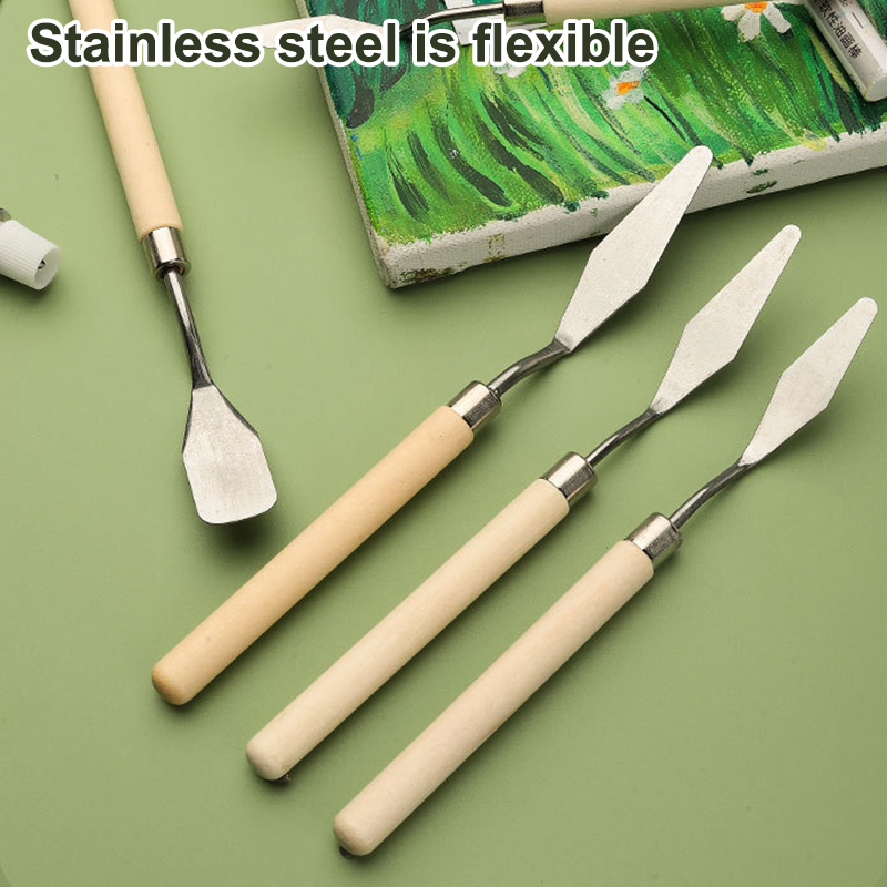 ★ ▲ ชุดมีดวาดภาพสีน้ำมันสแตนเล - Painting Knife Palette บทวิจารณ์และราคา