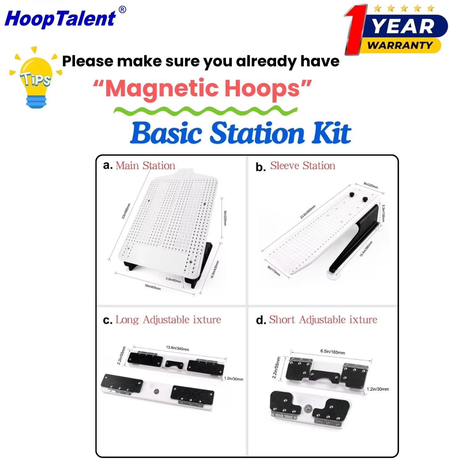 ชุดอุปกรณ์ Hooping Station สำห - Embroidery Hoop Kit บทวิจารณ์และราคา