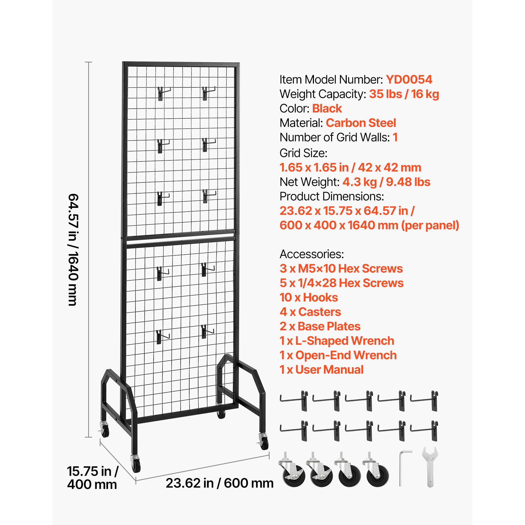 แผงตะแกรงติดผนัง ขนาด 1.9 x 5. - Art Craft Wire บทวิจารณ์และราคา