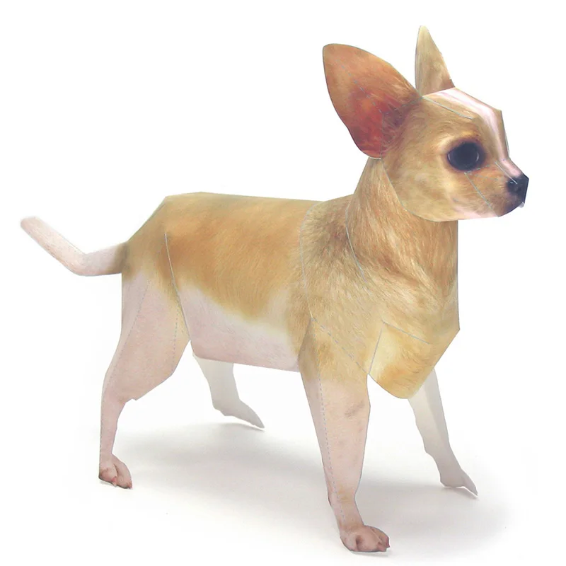 Chihuahua สุนัข Origami Art สั - Art Craft Cardboard บทวิจารณ์และราคา