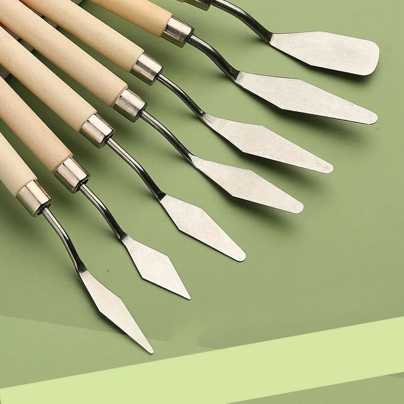 ชุดมีดปาดสีสแตนเลส 7 ชิ้น ชุดอ - Painting Knife Palette บทวิจารณ์และราคา