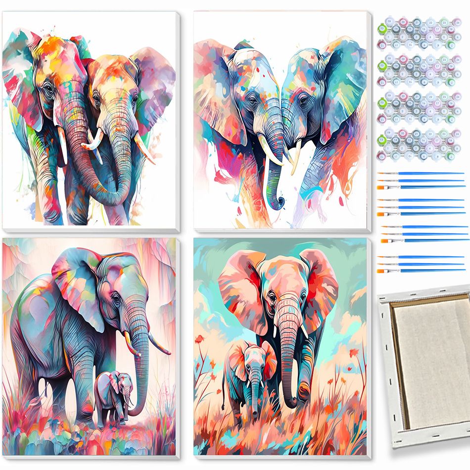 CHENISTOR ชุดระบายสีตามตัวเลขล - Art Craft Elephant บทวิจารณ์และราคา