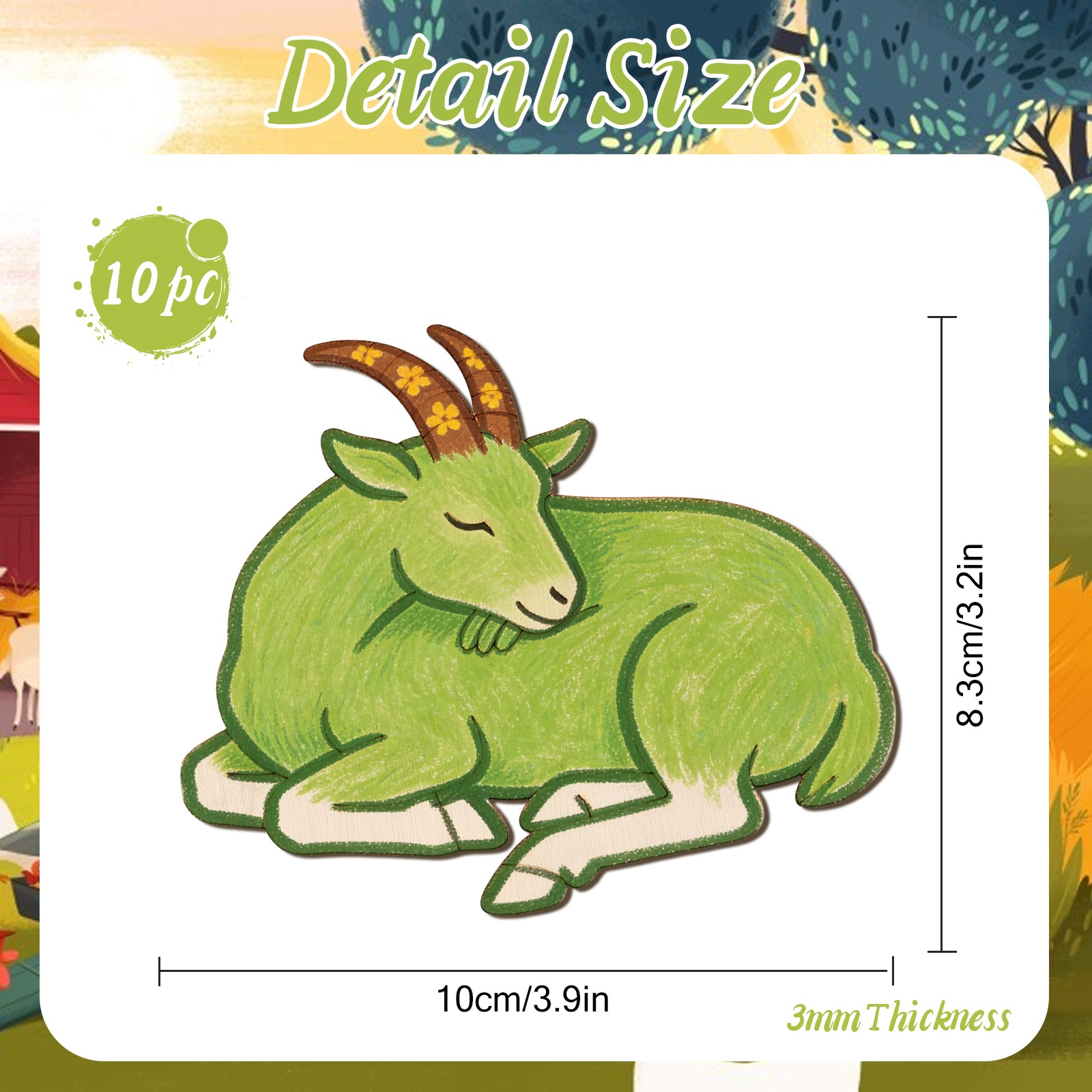 ชุดงานฝีมือไม้แกะสลักรูปแกะ 10 - Art Craft Diy บทวิจารณ์และราคา