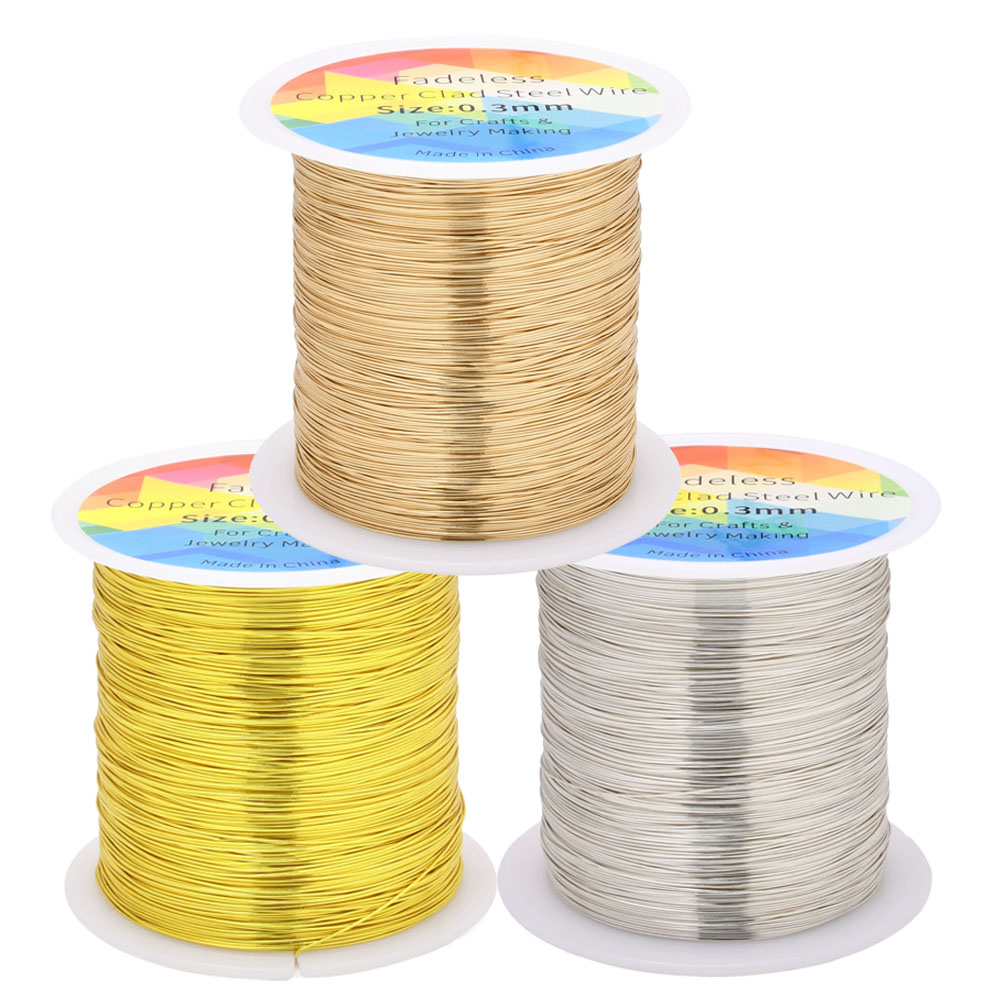100 M/328ft Fadeless ทองแดงหุ้ - Art Craft Wire บทวิจารณ์และราคา