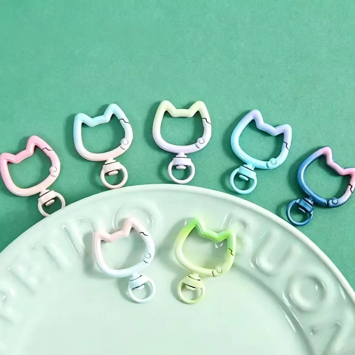 พวงกุญแจรูปแมวน่ารักแบบไล่สี 5 - Art Craft Diy บทวิจารณ์และราคา